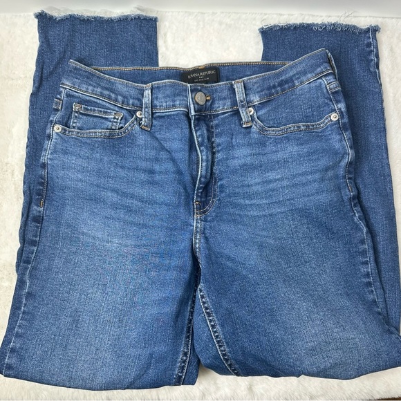 Banana Republic Mr Cigarettes Mid Rise Slim Jeans Size 8 - Picture 1 of 4